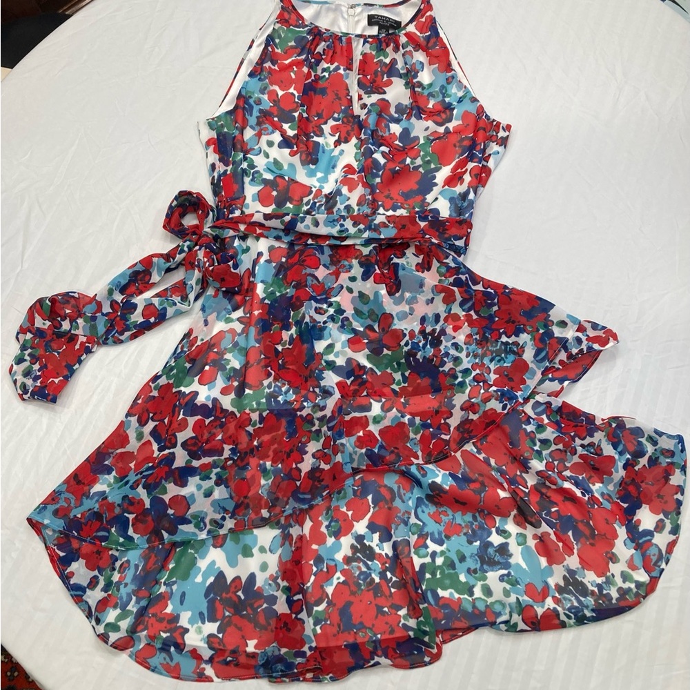 Tahari 10 Petite Floral Dress